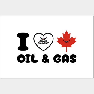 I Love Canadian Oil and Gas Posters and Art